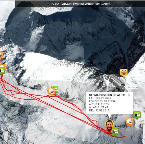 Alex Txikon v C3 na cestě na Everest