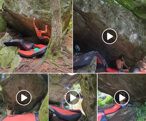 Adam Ondra zapsal během asi tří hodin čtyři bouldery za 8B stylem flash Adam Ondra zapsal během asi tří hodin čtyři bouldery za 8B stylem flash