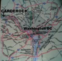 USA - Washington DC - Carderock - mapka oblasti USA - Washington DC - Carderock - mapka oblasti