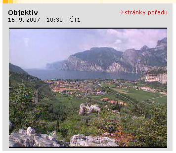 Lago di Garda, pohled kamerou T