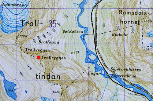 Mapa Romsdalu