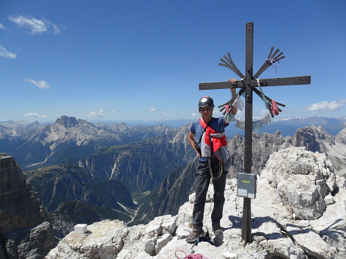 Vrcholovka na Cima Grande