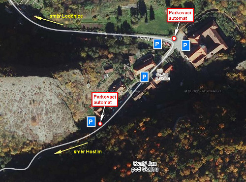 mapa parkovacch mst v obci