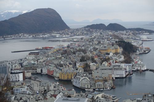 Alesund - pohled z pahorku