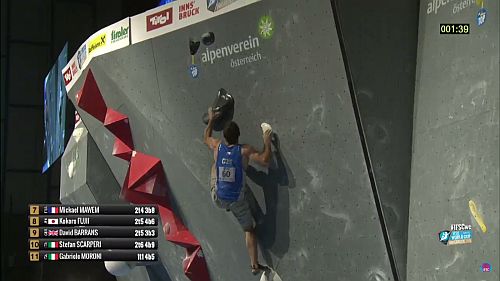 SP bouldering Innsbruck, AUT Martin Strnk semifinle 2. boulder