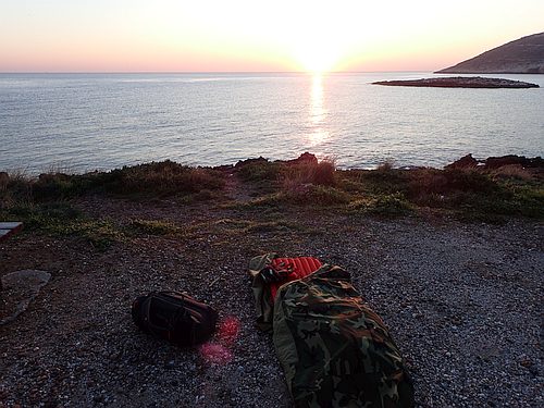 Kakia Thalassa - vchod slunce na pli