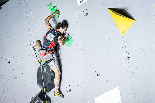 Adam Ondra finle - autor fotky: Petr Chodura